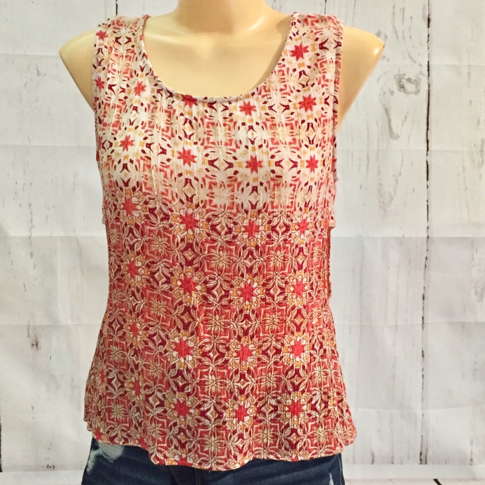 Angie Brand Boho Sleeveless Side Cutout Tank